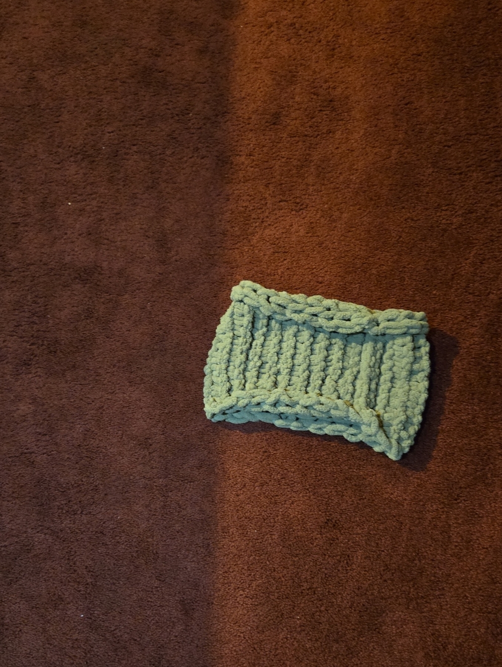 Chunky Knit Cowl Neck Warmer - Mint